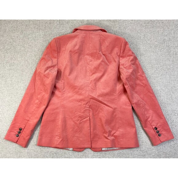 NEW Talbots Blazer Jacket Women's 8 Velour Velvet Pink Pockets Coat Business - Picture 3 of 12